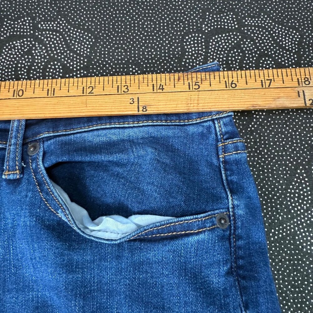 Arizona Jeans Advance Flex 360 Slim Mens Size 31x32 Blue Distressed Jeans - Picture 5 of 11